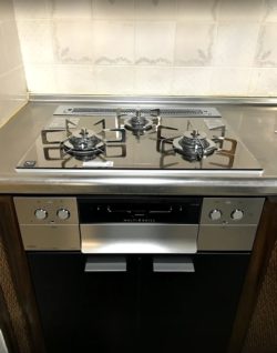栗東市S様邸　ビルトインコンロ施工後